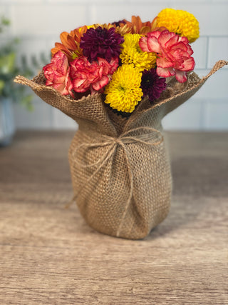 Seasonal Cupcake Bouquet (Real Flowers)