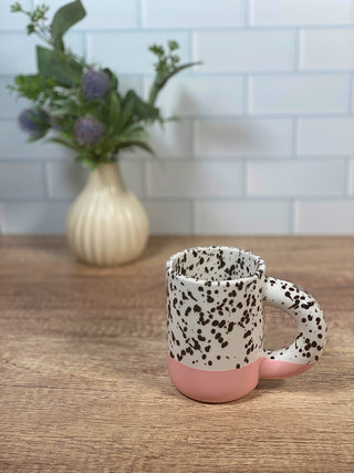 Pink Dalmatian Plate Set